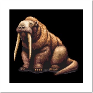 Pixel Walrus Posters and Art